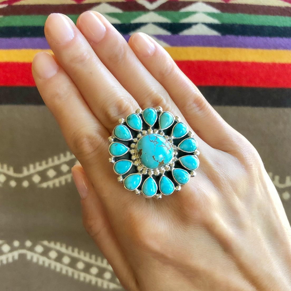 Pilot Mountain Turquoise Ring -Tonya June Rafael-