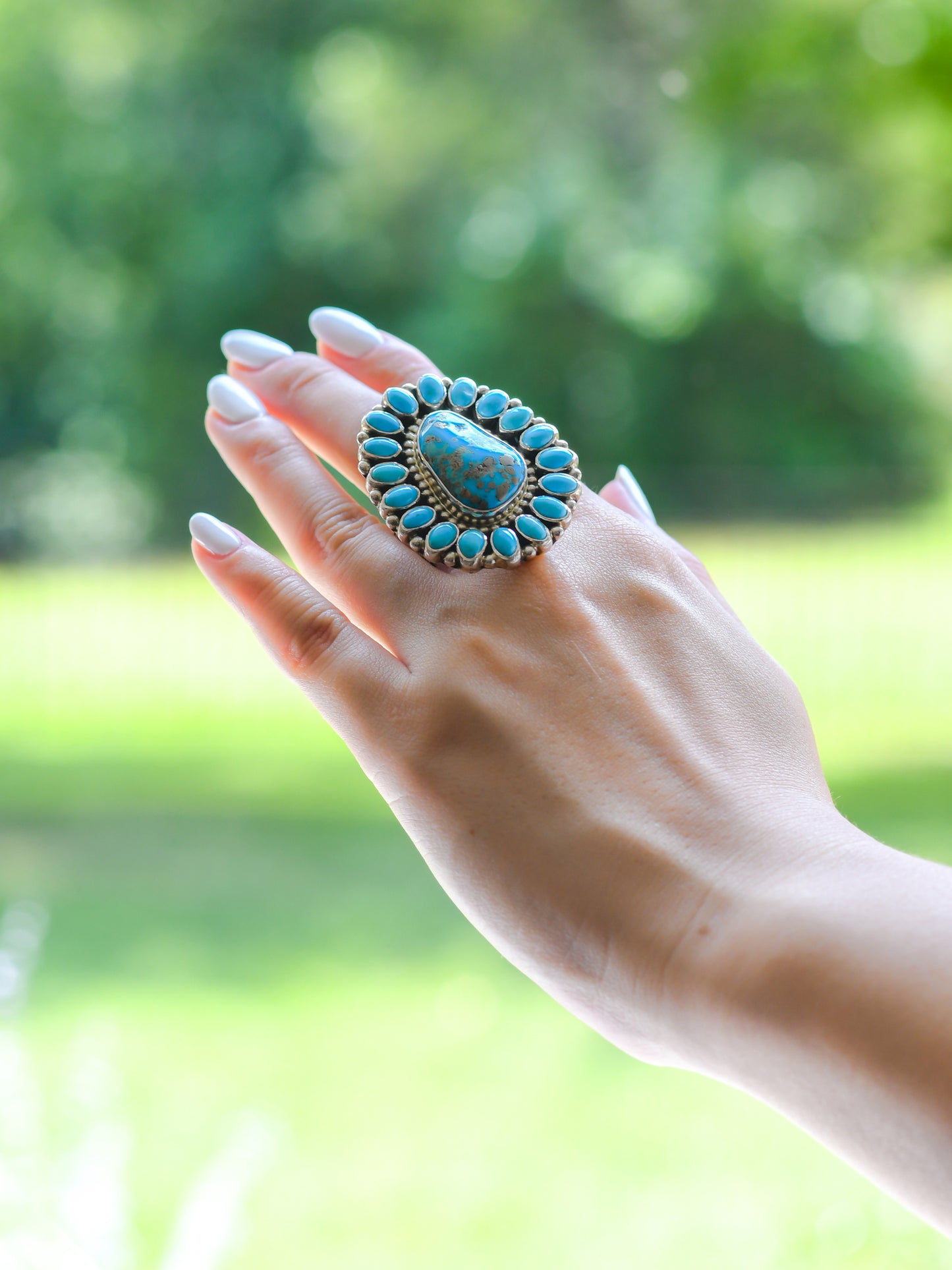 Sleeping Beauty Turquoise Ring -Tonya June Rafael-