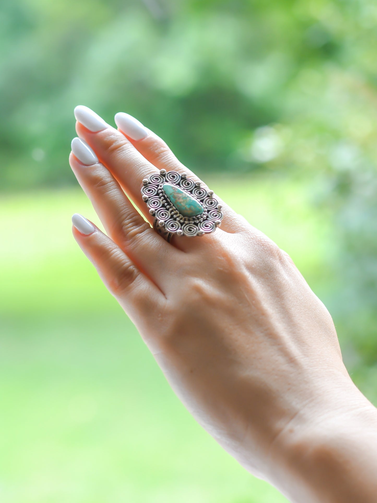 Royston Turquoise Ring -Tonya June Rafael (Navajo)