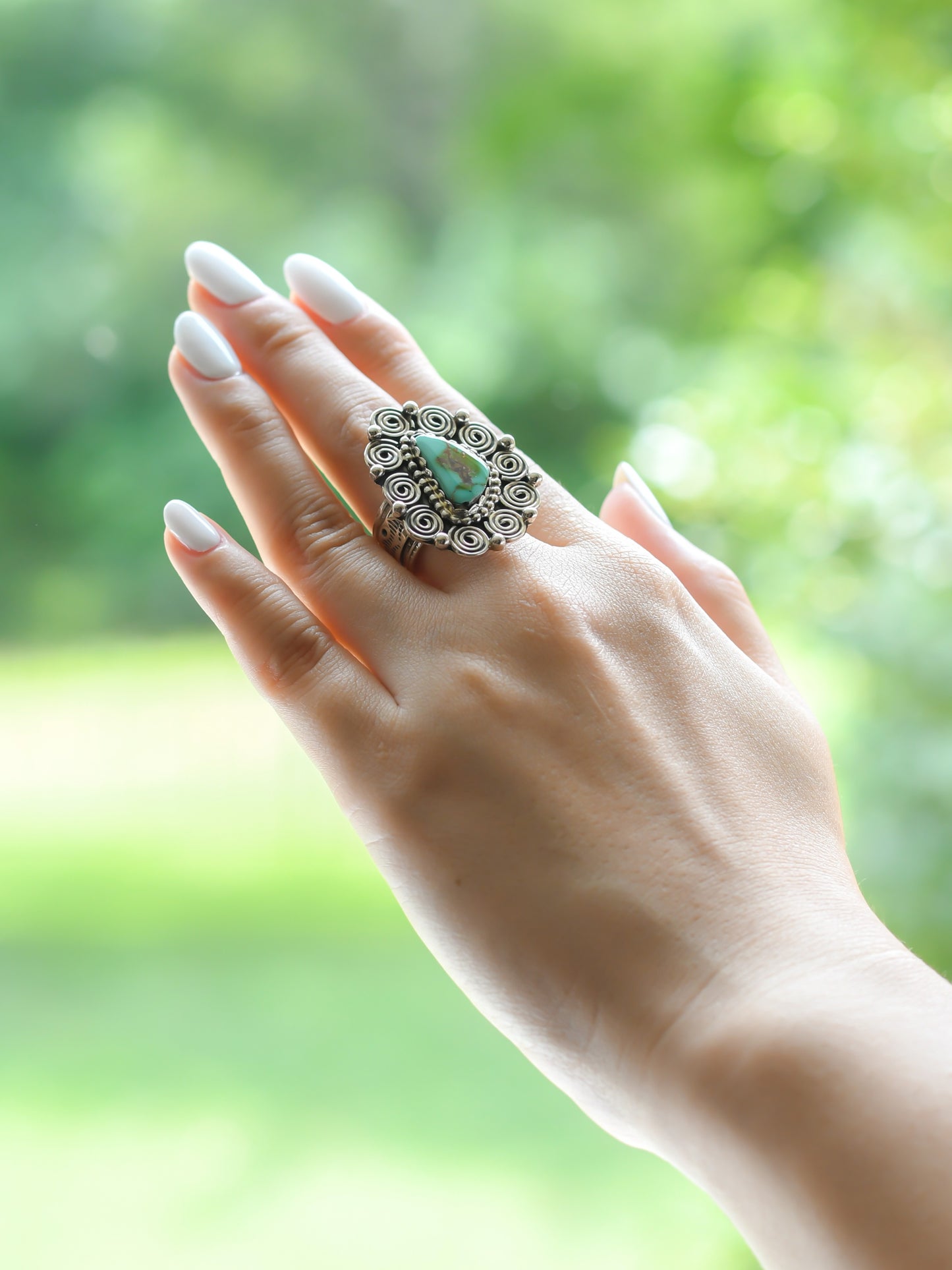 Royston Turquoise Ring -Tonya June Rafael (Navajo)