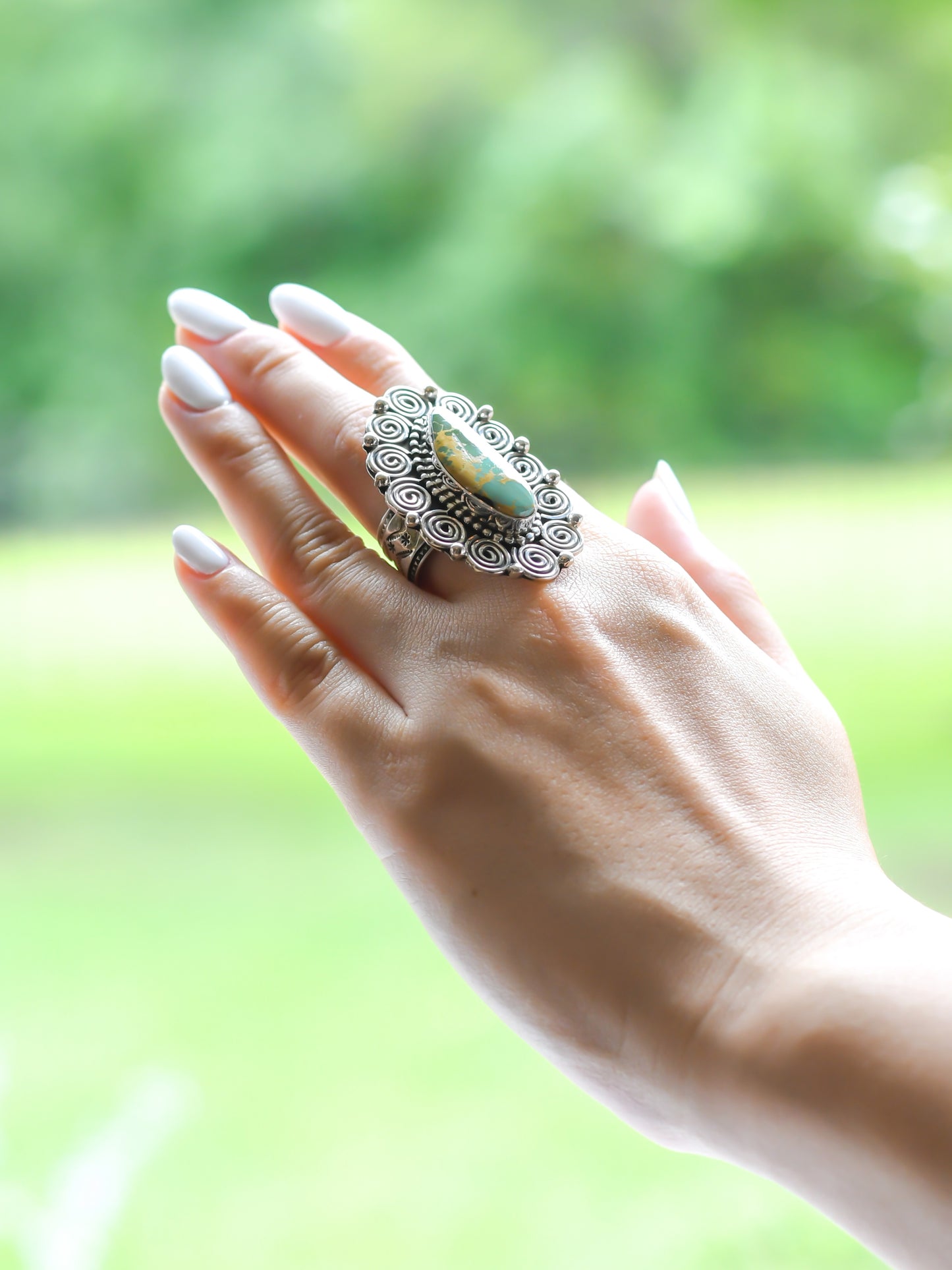 Royston Turquoise Ring -Tonya June Rafael (Navajo)