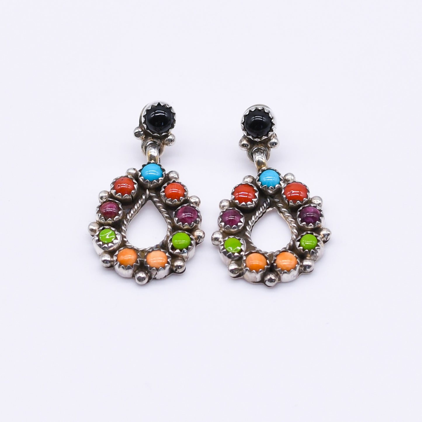 Multicolor Earrings -Sally Yazzie-