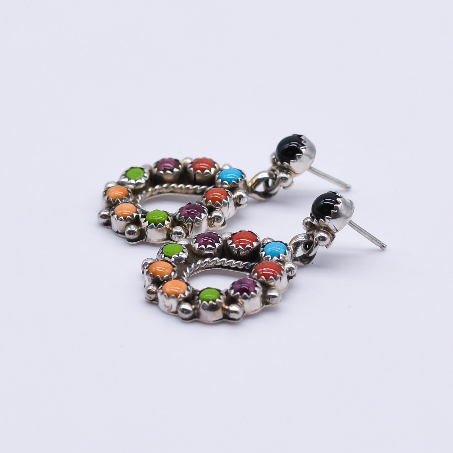 Multicolor Earrings -Sally Yazzie-