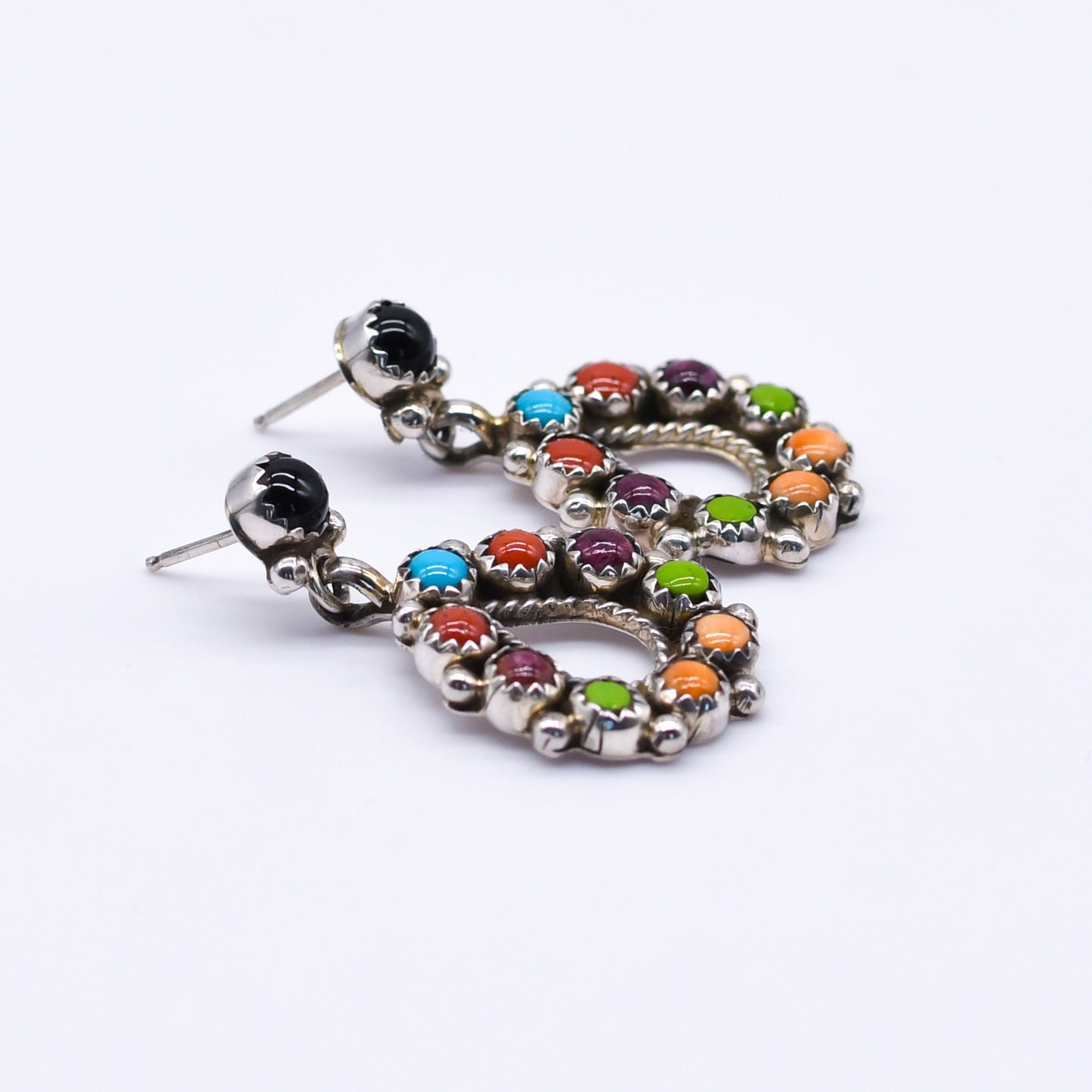 Multicolor Earrings -Sally Yazzie-