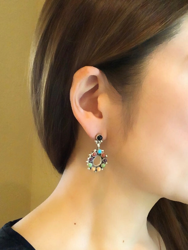 Multicolor Earrings -Sally Yazzie-