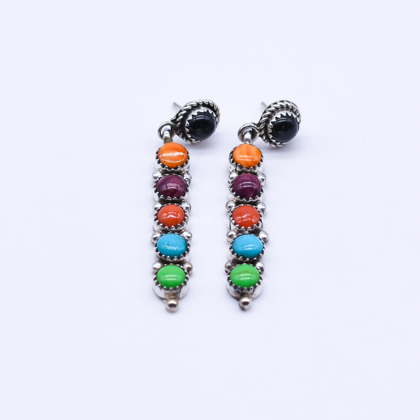 Multicolor Earrings -Sally Yazzie-