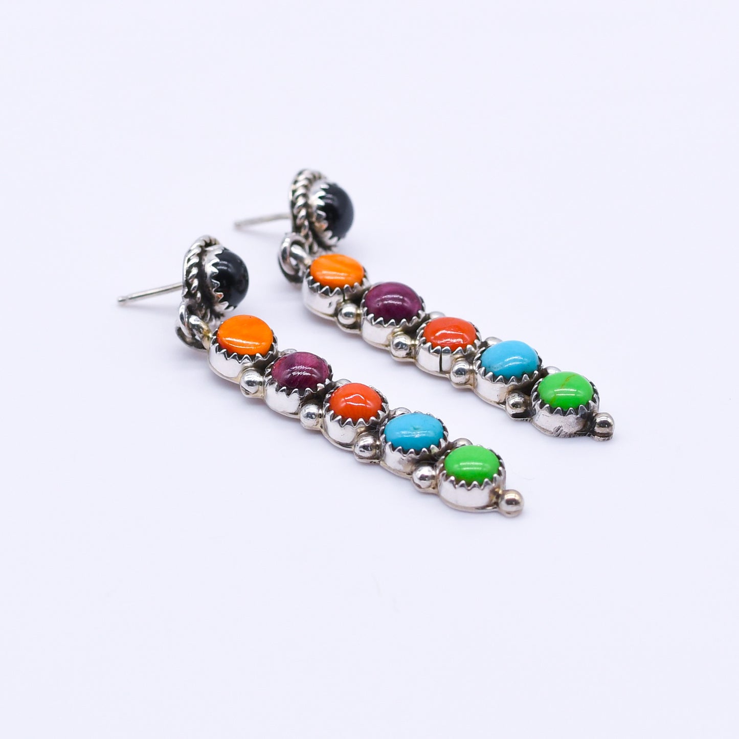 Multicolor Earrings -Sally Yazzie-