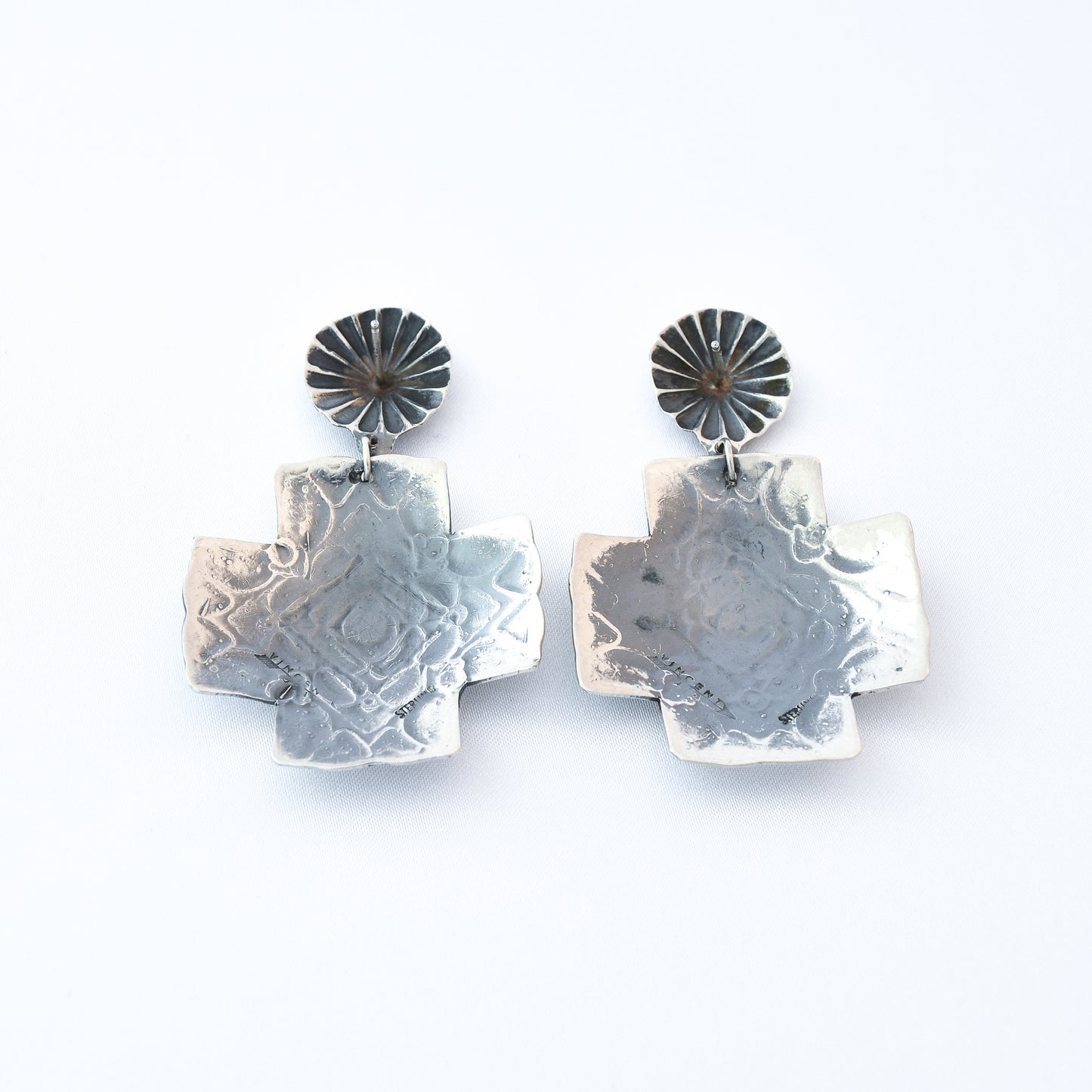 Sterling Silve Earrings -Vincent Platero (Navajo)