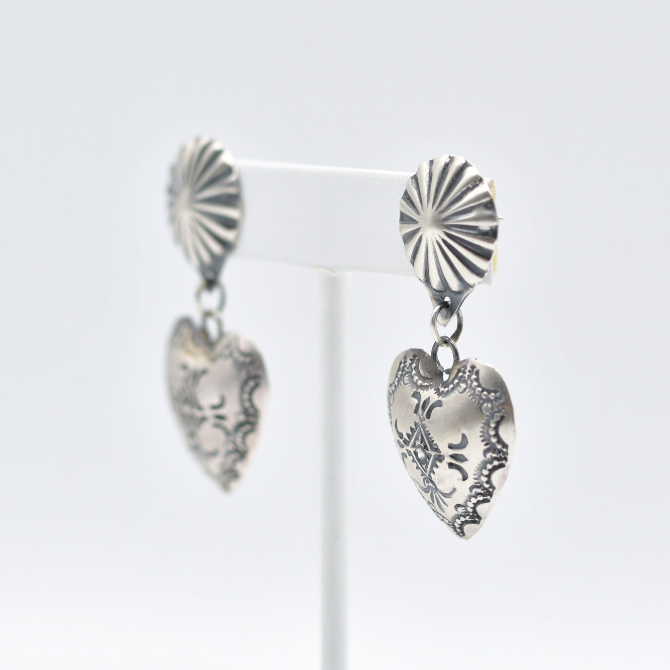 Sterling Silve Earrings -Vincent Platero (Navajo)