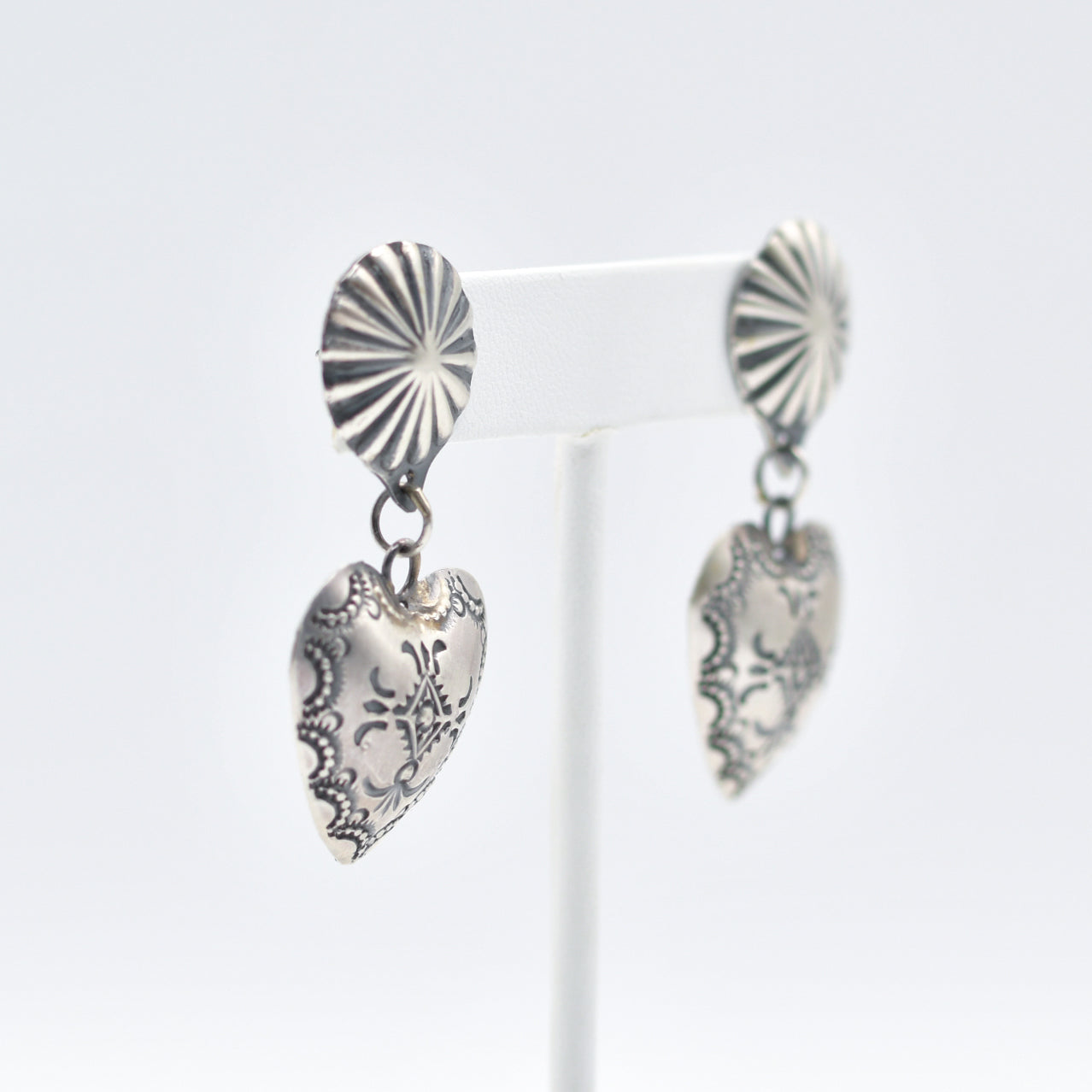 Sterling Silve Earrings -Vincent Platero (Navajo)