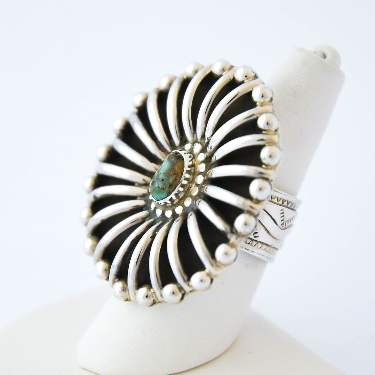 Fox Turquoise "Rib Ring" / Tonya June Rafael