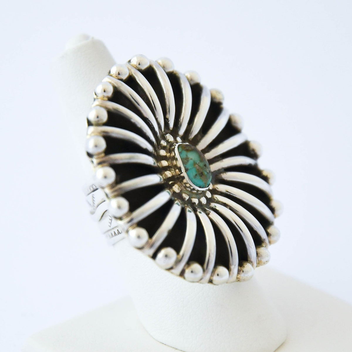 Fox Turquoise "Rib Ring" / Tonya June Rafael