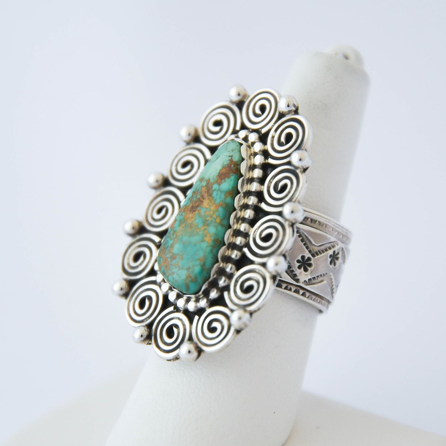 Royston Turquoise Ring -Tonya June Rafael (Navajo)