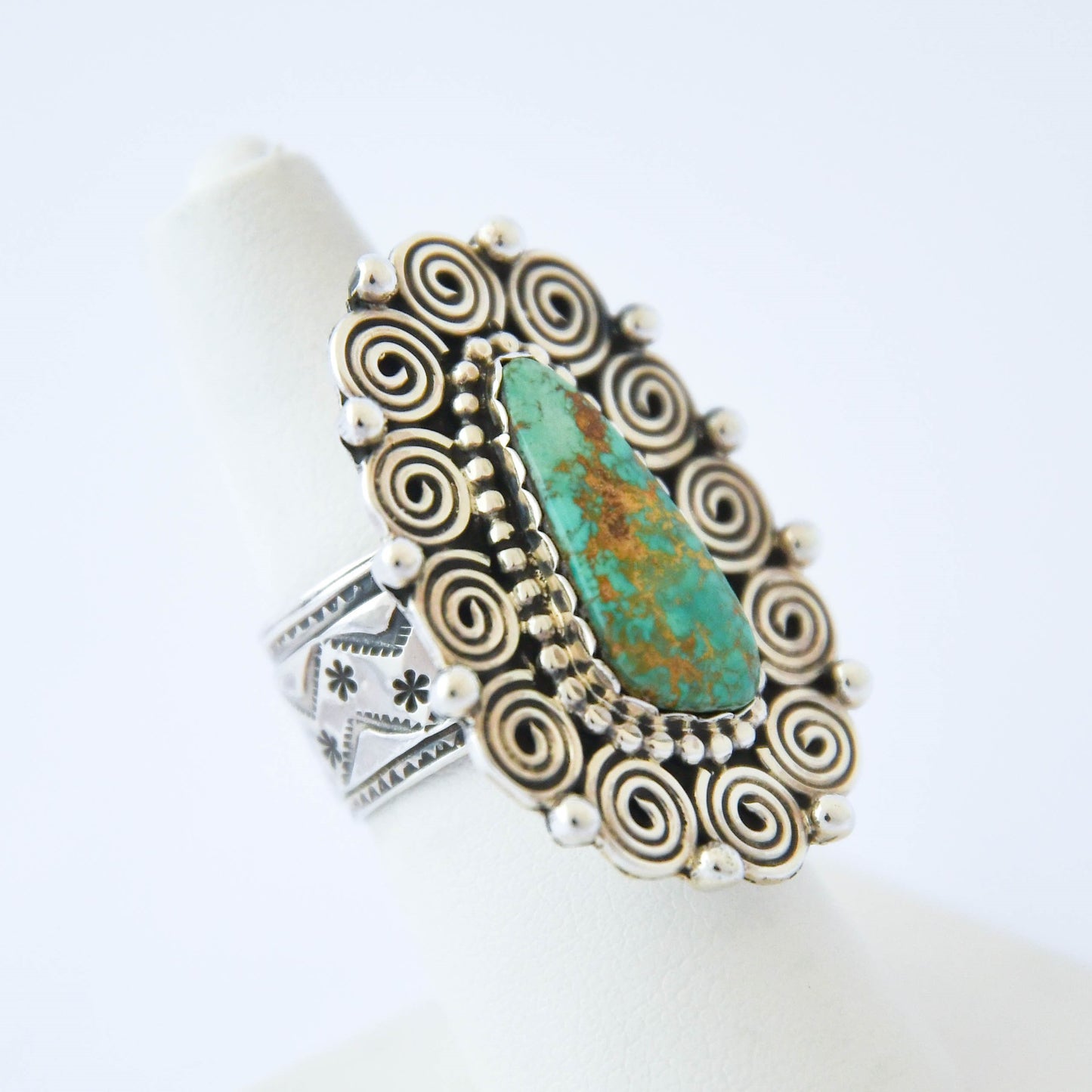 Royston Turquoise Ring -Tonya June Rafael (Navajo)