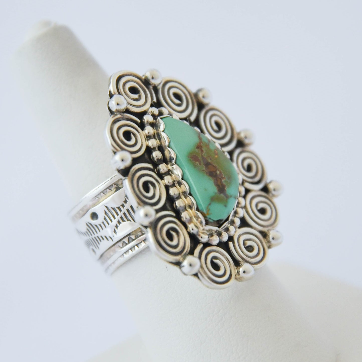 Royston Turquoise Ring -Tonya June Rafael (Navajo)