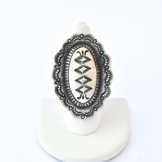 Sterling Silve Ring -Vincent Platero (Navajo)
