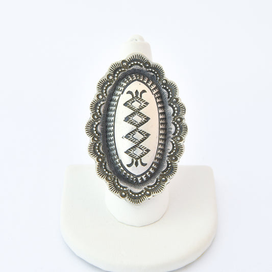 Sterling Silve Ring -Vincent Platero (Navajo)