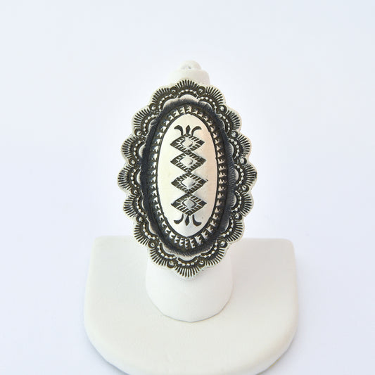 Sterling Silve Ring -Vincent Platero (Navajo)