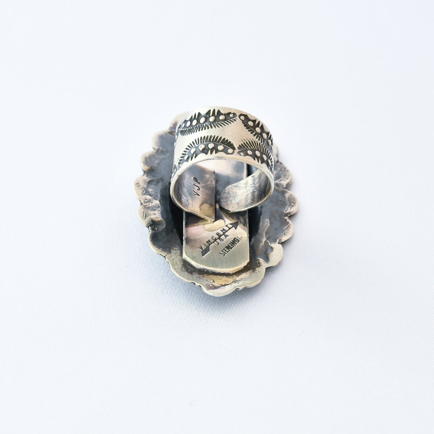 Sterling Silve Ring -Vincent Platero (Navajo)