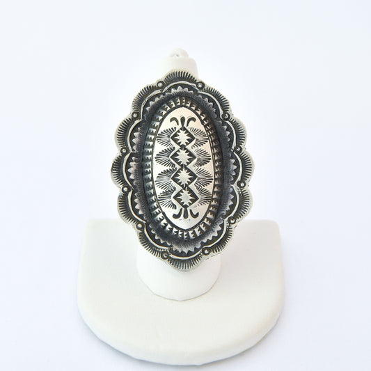 Sterling Silve Ring -Vincent Platero (Navajo)