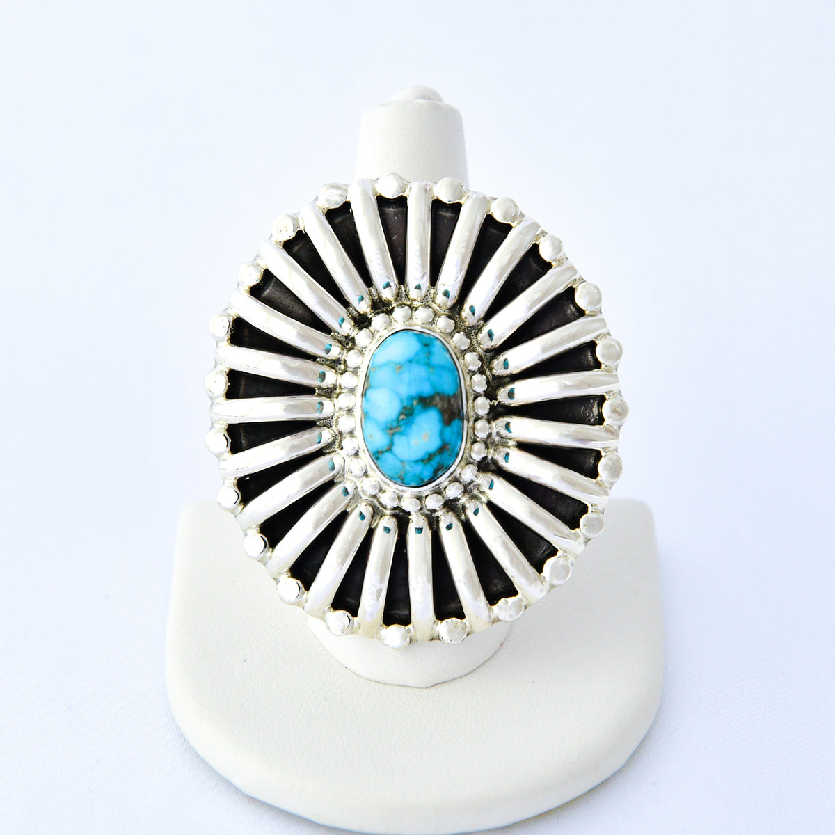Kingman Turquoise "Rib Ring" / Tonya June Rafael