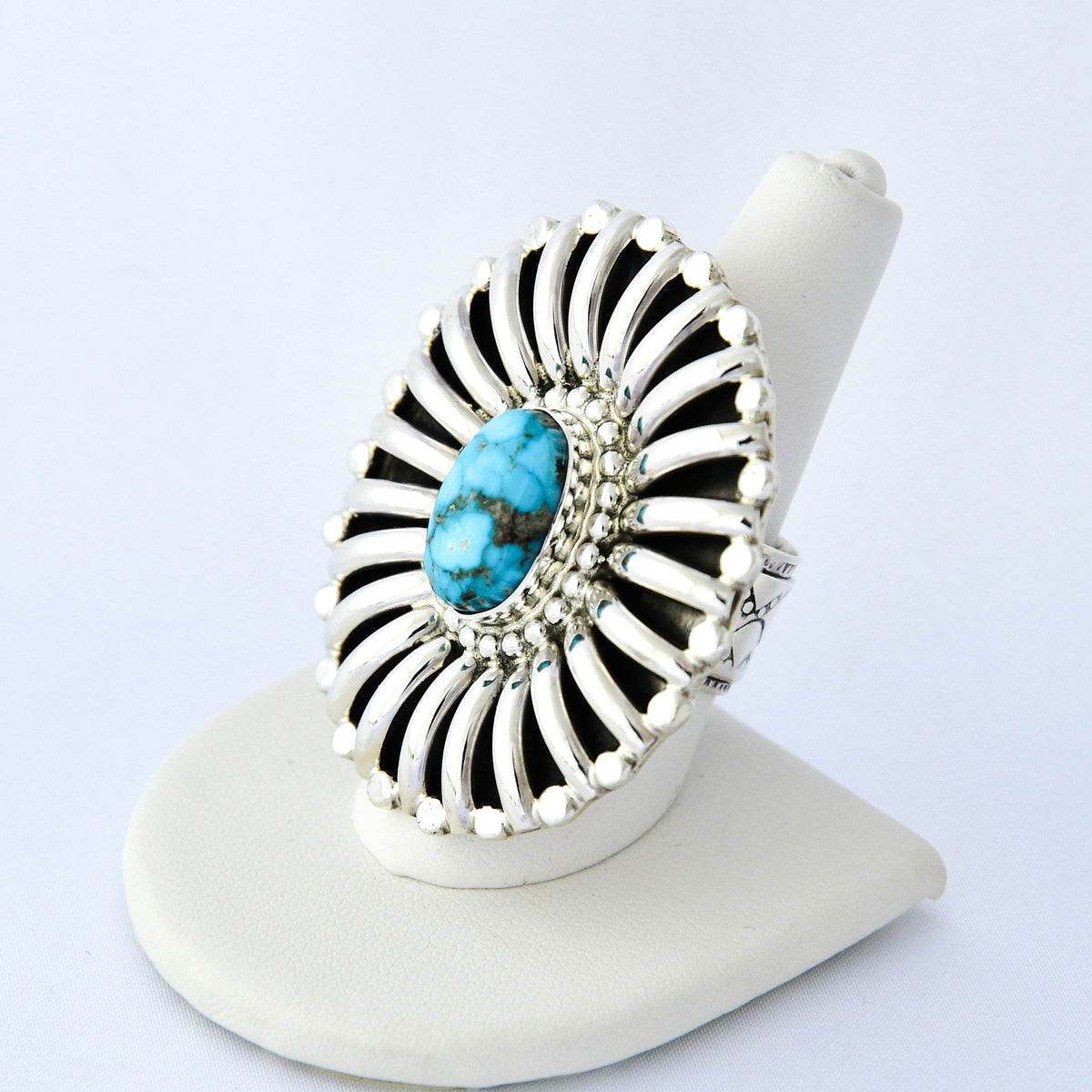 Kingman Turquoise "Rib Ring" / Tonya June Rafael