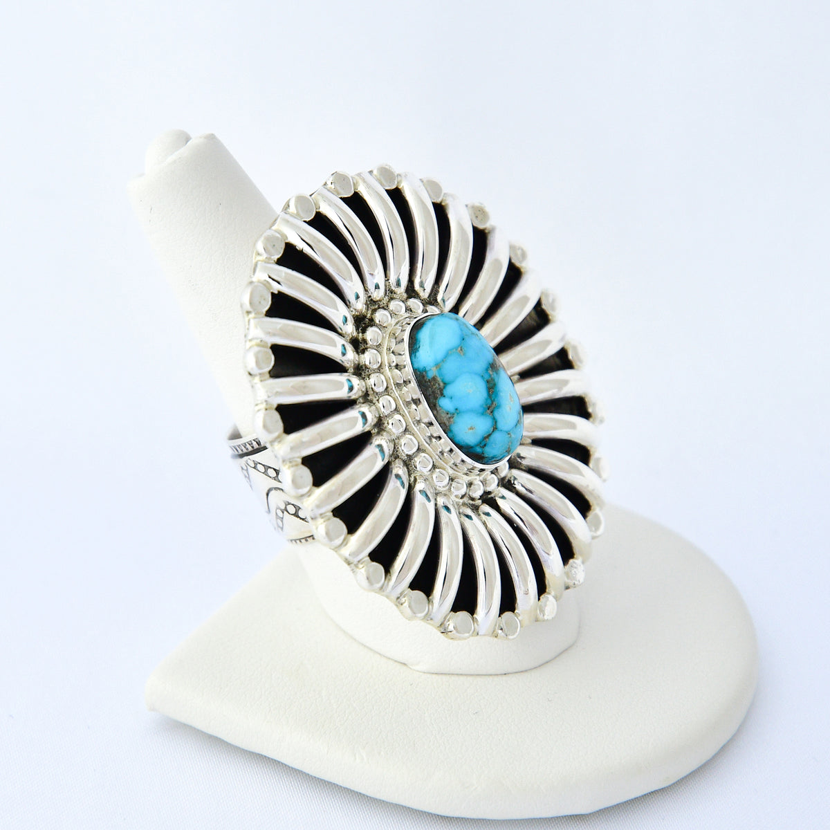 Kingman Turquoise "Rib Ring" / Tonya June Rafael